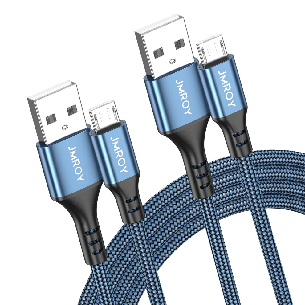 Micro Usb Cable 2M 2Pack Android Charger Cable Fast Charging Cable Nylon Micro Usb Kindle Charger Cable For Uk Amazon Kindle 2007-2018, Samsung Galax 5004479529432