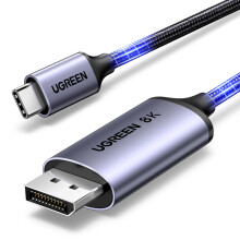 UGREEN USB C to DisplayPort Cable 8K@60Hz 4K@240/120Hz 2K@360Hz Type C Thunderbolt 5/4/3 DP 1.4 HDR Free-Sync Compatible for MacBook Pro M5 M4,Mac Ai