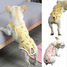 (L, Pink) Pet Sanitary Pants Adjustable Band Menstruation Shorts Washable Dog Diaper Pet Physiological Pants For Indoor
