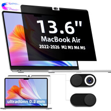IPROKKO Magnetic Privacy Screen for MacBook Air 13-Inch&13.6in (2022-2026, M2, M3, M4, M5), Removable Anti Blue Light Glare Private Spy Filter Screen
