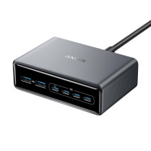 Anker Prime Charger, 200W 6-Port GaN Charging Station, Fast Charging USB C Charger, Compatible with iPhone 17/16/16 Pro/15 Pro, MacBook Pro/Air, iPad