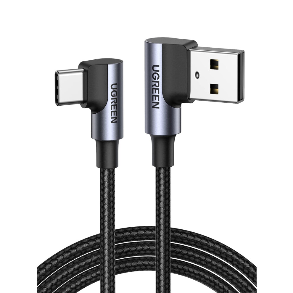 Ugreen Usb To Usb C Cable Right Angle 3A 90 Degree Usb C Charger Cable Fast Charging Compatible With Iphone 17/16/15 Pro Max Galaxy S25 S24 Ultra A53 5005096262955