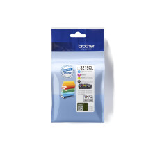 Brother LC-3219XLBK/LC-3219XLC/LC-3219XLM/LC-3219XLY Inkjet Cartridges, Black/Cyan/Magenta/Yellow, Multi-Pack, Super High Yield, Includes 4 x Inkjet