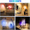 Black Adjustable LED Spotlights 4 Pack RGB 13 Colors Remote Control Dimmable Ceiling Lights 3