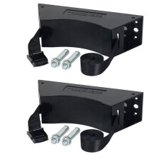 2PCS Propane Tank Holder Propane Tank Mount Gas Cylinder Holder with Screws and Safety Chain Supported 4-12Inch (Black)