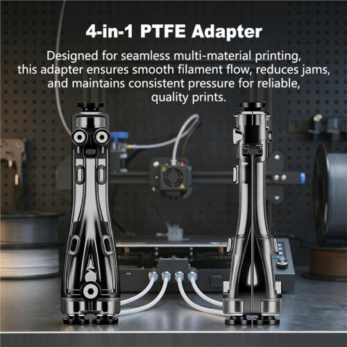 4-in-1 PTFE Adapter for  Filament Splitter for A1 X1 P1 H2 Series 3D Printer Accessories 2