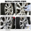 Lug Nut Extractor Set Drive Impact Bolt Remover Socket Tool Wheel Lock Removal Kit Out Extractor Set for Damaged 7