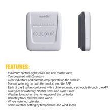 RAINPOINT 2.4GHz WiFi Sprinkler Controller Yard Weather Based APP Watering Irrigation System Programmer Plan Timer EU Plug