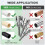 PVC Pipe Threading Kit, Integrating Internal and External Pipe Threading Tools, Suitable for PVC/Plastic Pipes,Threading 7