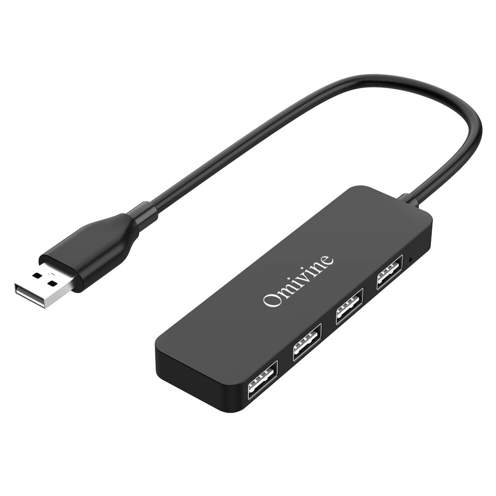 Omivine Usb Hub, 4-Port Ultra-Slim Usb Splitter, Multi-Port Expander For Pc, Laptop, Desktop, Notebook, Macbook, Netbook, Mac, Wii 7409419466156