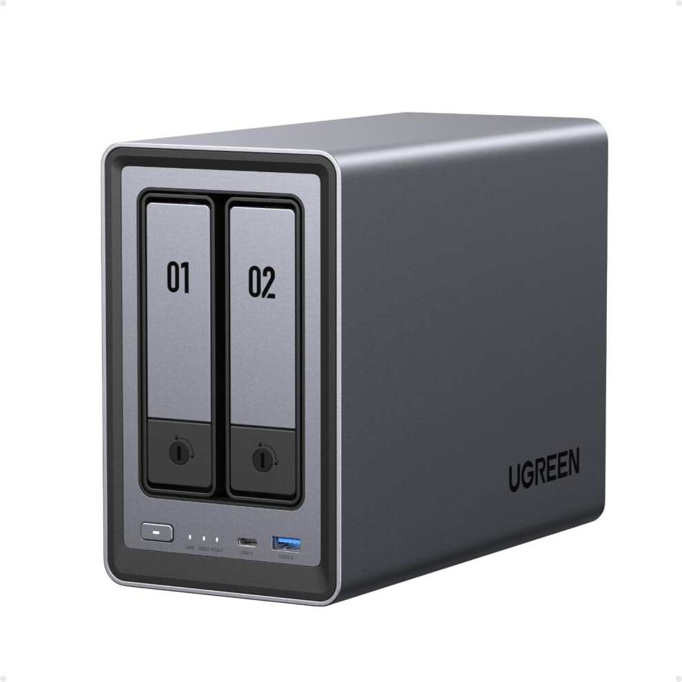 Ugreen Nasync Dxp2800ï¼2-Bay Desktop Nas, Intel N100 Quad-Core Processor, 8Gb Ddr5 Ram, 2.5Gbe Ethernet, 2 X M.2 Nvme Slots, 4K Hdmi, Home & Office N 5001382985270