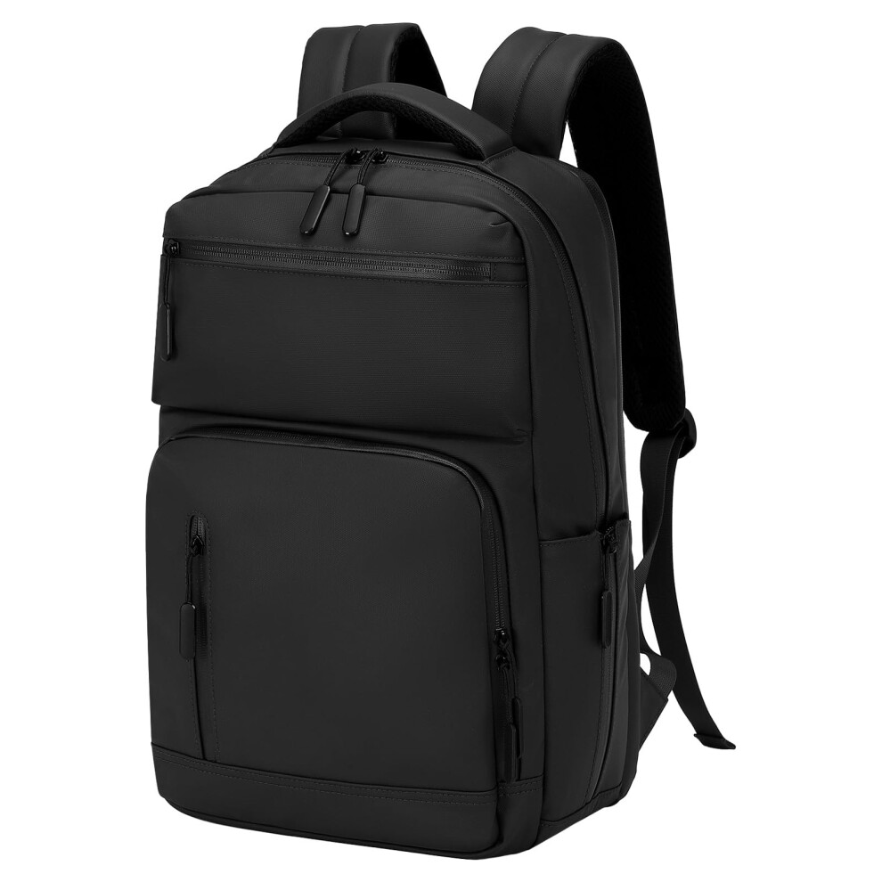 Suikihum Waterproof Laptop Backpack For Men & Women, Flight Approved Anti-Theft Daypack With 15.6-Inch Laptop Sleeve (Black) Black 5051227903648