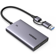 UGREEN Video Capture Card HDMI to USB C 2K@30Hz 1080P@60fps Game Record