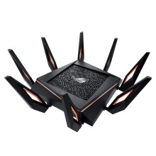 ASUS ROG Rapture GT-AX11000 Tri-Band WiFi 6 Extendable Gaming Router, 2.5G Ports, ASUS Range Boost Plus, Triple-level Game Acceleration, Subscription