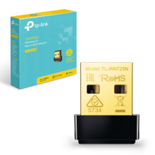 TP-Link TL-WN725N USB WiFi Adapter for PC/Laptop, 150Mbps Wireless Nano USB 2.0 Adapter, Wi-Fi Dongle for streaming/internet calls, Supports Windows