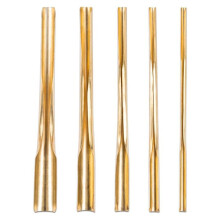 5Pcs/Set Practical Brass Clay Hole Cutters Wear Resistant Ceramic Punch Tools Slotting Sculpting Set for Pottery Carving