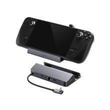 Anker Steam Deck Dock, Docking Station for Steam Deck (OLED)/ROG Ally/Legion Go, 6-in-1 USB C Hub with HDMI 4K@60Hz, 1Gbps Ethernet, 2 USB-A and 1 US