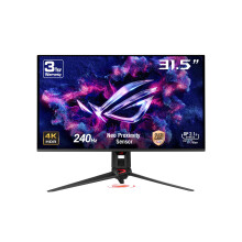 ASUS ROG Swift OLED PG32UCDMR gaming monitor ― 32-inch, 4K (3840 x 2160) QD-OLED panel, 240Hz, 0.03 ms (GTG), G-SYNC compatible, Proximity Sensor, 9
