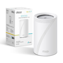 TP-Link Deco BE65 WiFi 7 Router, BE9300 Tri-Band Gigabit WiFi, 4 2.5G Ports for Ultra-Fast Wired/Wireless,AI-Driven Performance,Works with All ISPs,