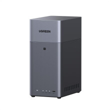 UGREEN NASync DH2300 2 Bay Desktop NAS, 4GB RAM, NFC One-Touch Connection, AI Photo Album, 1GbE LAN, Beginner-Friendly NAS System, NAS Server for Hom