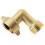 Solid Brass 90 Degree Angle Connector for Garden Hose Adjustable Interface Male to Female Elbow Secure Connection 3