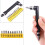 2X Hex Socket Wrench 1/4Inch L Shaped Socket Wrench Set with 20Pcs Various Angled Screwdriver Bits Hand Tool Kit 6