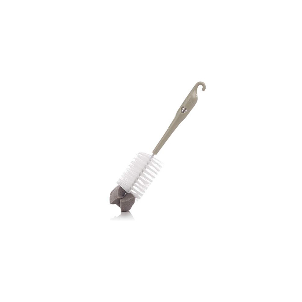 Jane 010502C01 Dual-Use Bottle Brush With Sponge Beige Jané