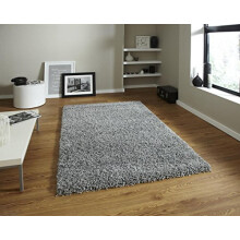 SILVER 60x110 cm Fluffy Anti-Skid Thick Plain Soft Shaggy Living Room Rug Bedroom Home Floor Rugs