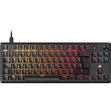 Corsair K70 CORE TKL RGB Tenkeyless Mechanical Gaming Keyboard – Pre-Lubricated MLX Red v2 Linear Switches – Dual-Layer Sound Dampening