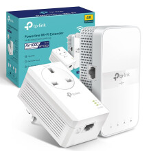 TP-Link TL-WPA7617 KIT AV1000 Powerline Adapter, AC1200 Dual Band WiFi Extender, Gigabit Ethernet, HomePlug AV2, Powerline WiFi Kit, Ethernet Over Po
