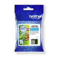 Original Brother LC-422XLC Cyan Ink Cartridge for 1,500 Pages for MFC-J5340DW, MFC-J5345DW, MFC-J5740DW, MFC-J6540DW, MFC-J6940DW
