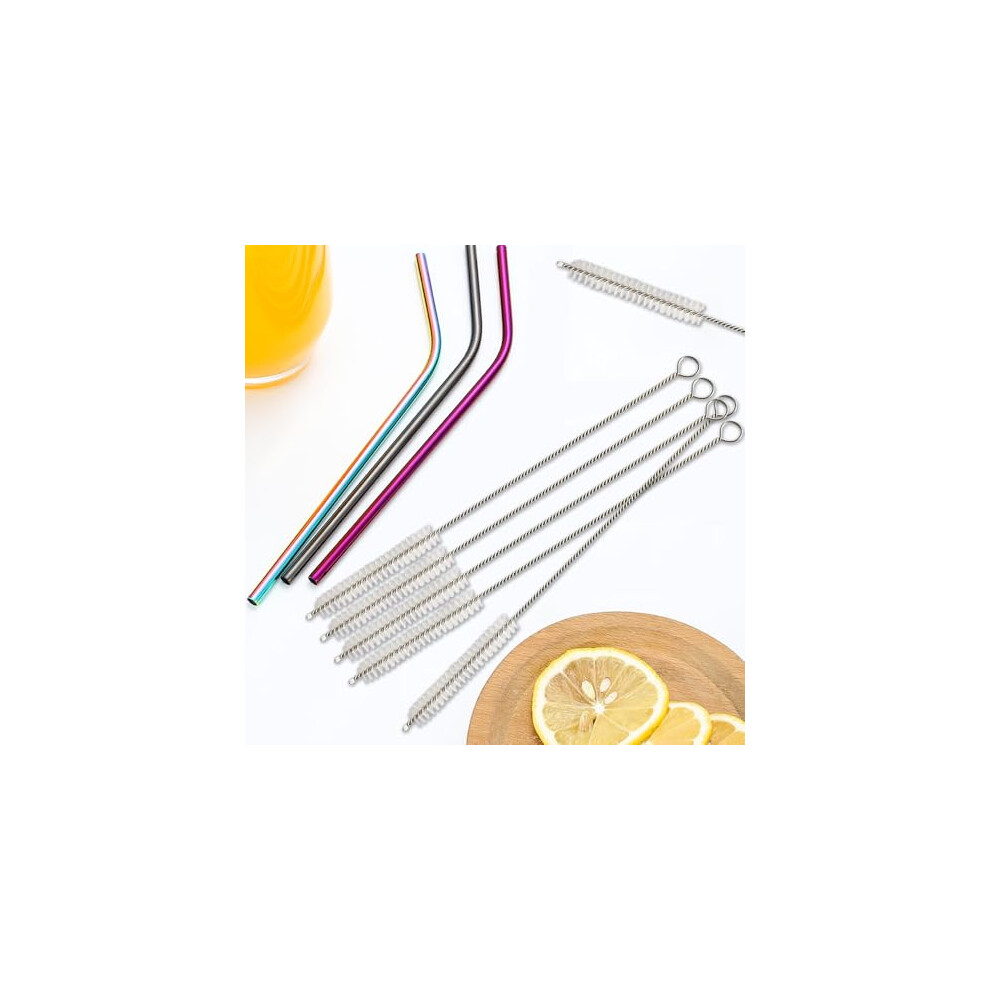 Ram 10 Pieces Nylon Milk Bottle Brush Extra Long Reusable Milk Bottle Brush Cleaner Brush Pipe Ram Online