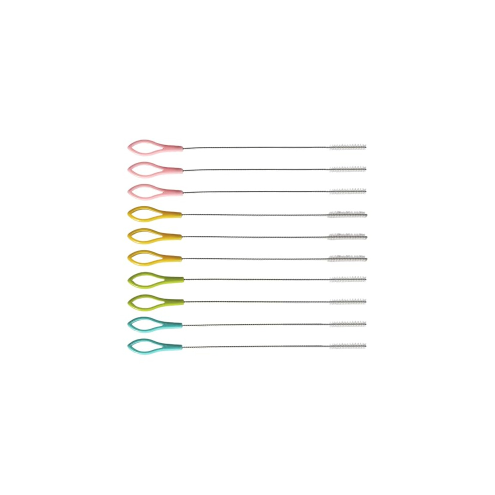Armo Home Armo 10 Pieces Straw Cleaning Brush Nylon Stainless Steel Test Tube Glass Straw Cleaner