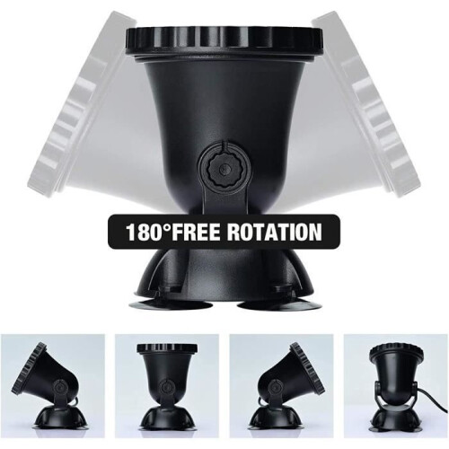 Υποβρύχιοι αδιάβροχοι προβολείς LED RGB, σποτ φωτισμού, μαύροι, για διακόσμηση πι 1