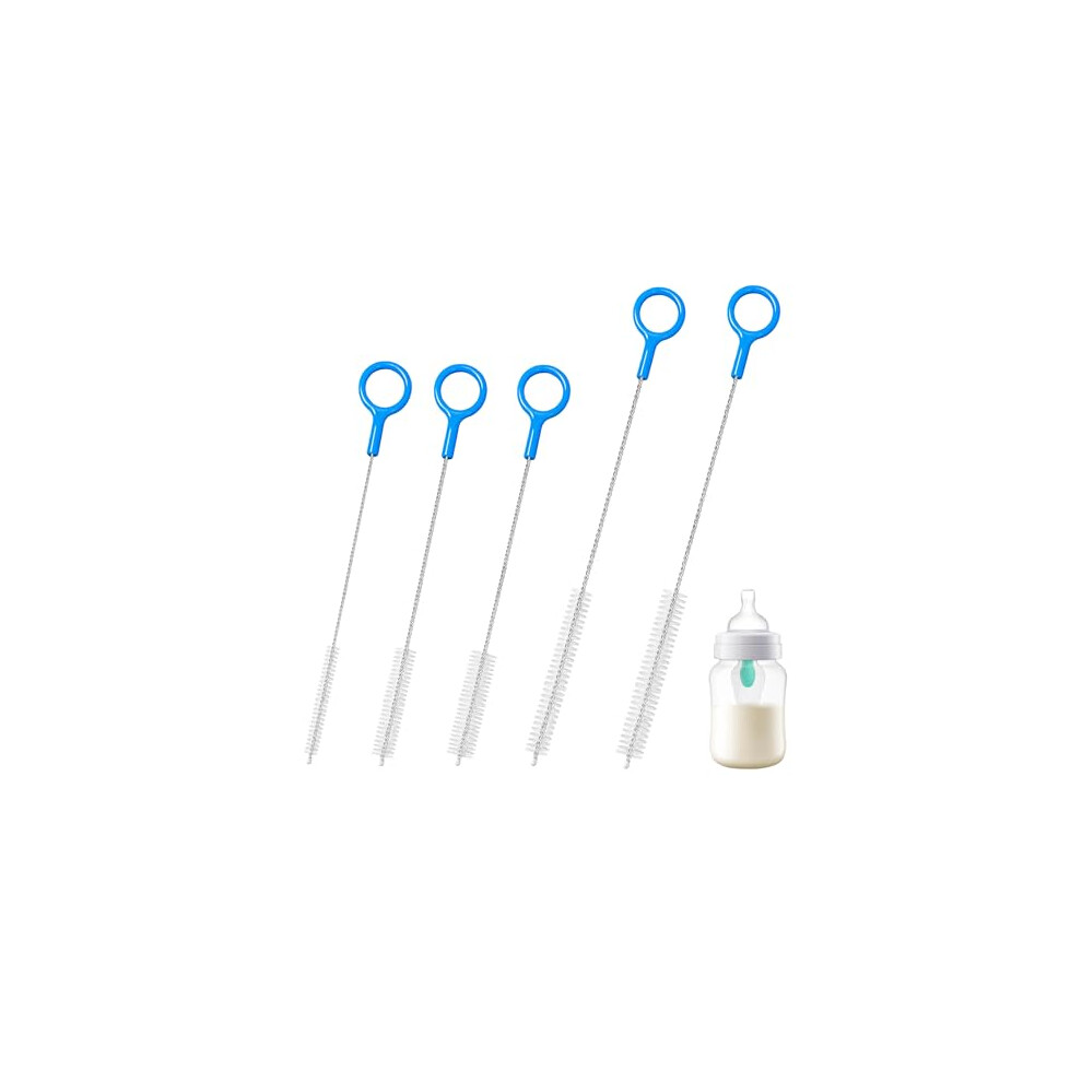Straw Cleaner Brush For Baby Bottles,Metal Straw Cleaning Brush With Nylon Bristles,Straw Brush Cleaner For Hummingbird Feeder,Various Straws And Cidyaust