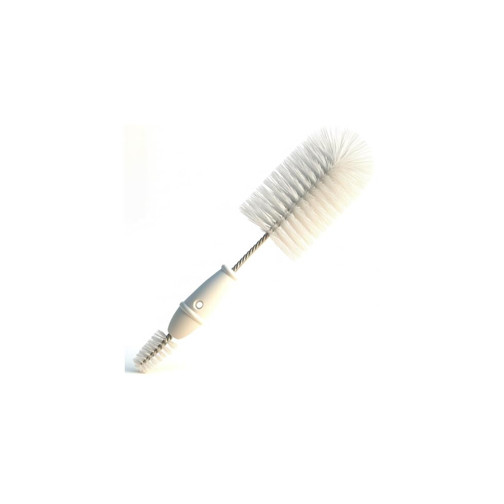 Vivo Technologies 2 In 1 Bottle And Teat Brush With Soft Nylon Bristles And Non Slip Handle Ideal For Cleaning Baby Bottles Teats And Lids Durable Safe And Gentle