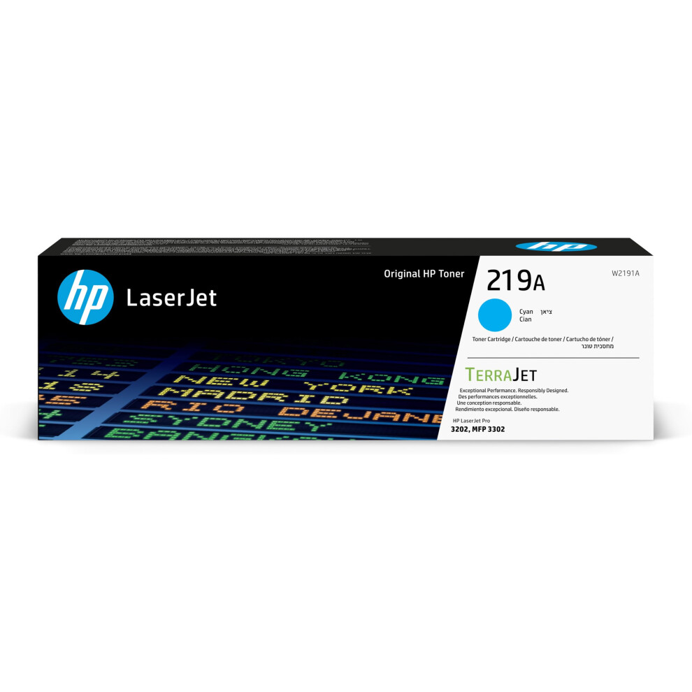 Hp 219A Original Laserjet Toner Cartridge Cyan