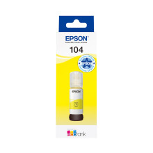 Epson EcoTank 104 Genuine Ink Bottle | Yellow| High Yield - Up to 7,500 Pages | Brand-made for Optimal Results