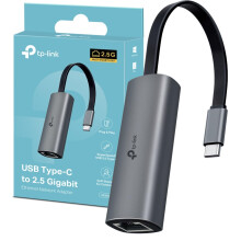 TP-Link UE302C USB C to Ethernet Adapter, 2.5 Gigabit Ethernet to USB C 3.0 Adapter, Multi-Gigabit Connection, Universal Compatibility, Scratch Resis