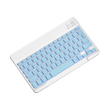 10inch Backlit Keyboard Protable Mute Keyboard for Cell Phones Tablets and Laptops Wireless Keyboard H