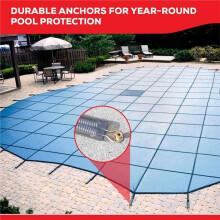 Brass Pool Cover Anchors for Concrete & Pavers Deck, Universal Size Fits 3/4" Hole, for Inground Pool Safety Covers 5pcs