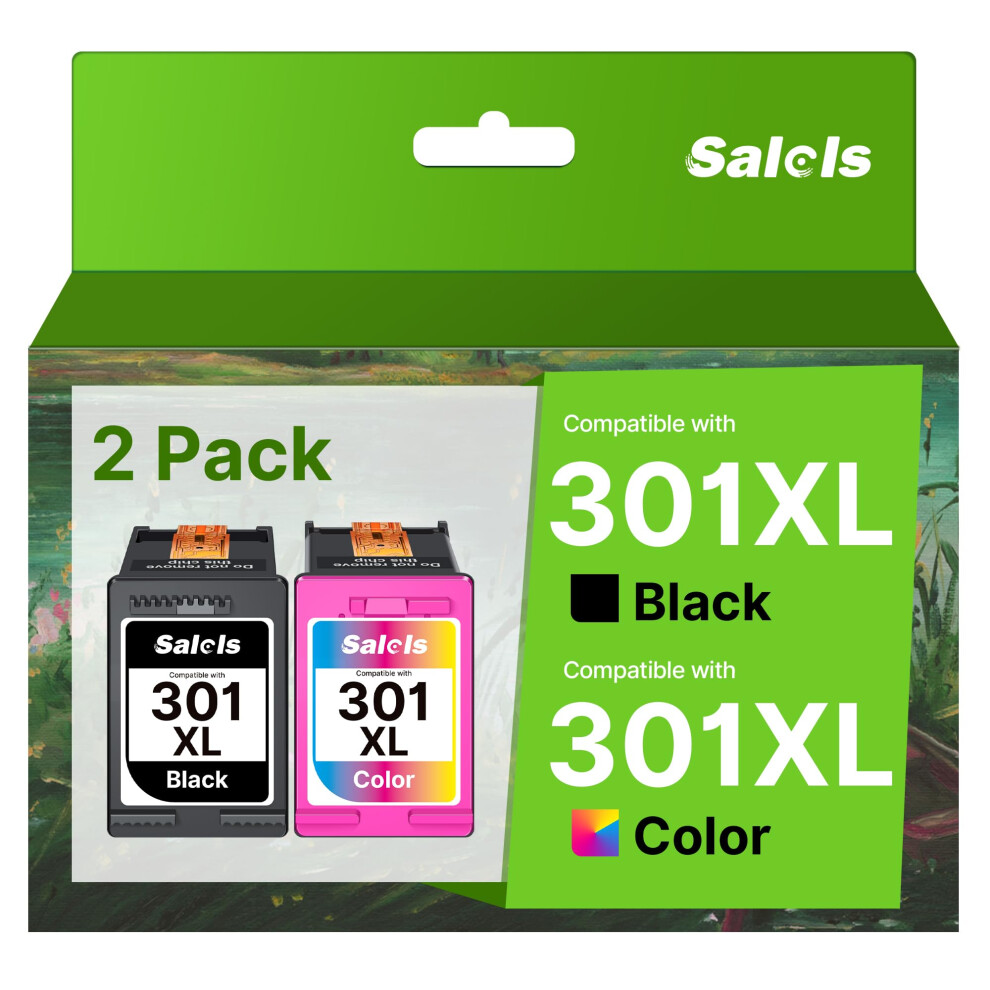 Salols 301 Ink Cartridges Combo Pack 301 Xl And Colour Replacement For Hp 301XL Ink Cartridges Multipack For Hp Envy 5530 5532 4500 4502 Deskje Black 8205963282797