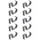 10 Shaped Table  Hook Student Desk Side Hanging Bag Removable Office Handbag Holders Table Hooks Gray 1