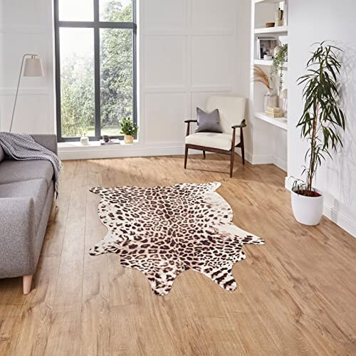 Think Rugs Think Rugs Faux Animal Print Leopard Print