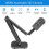4K USB Document Camera for Teacher, 8MP Visualiser A3 with Dual Microphones, 3-Level LED Light, Image Invert, Foldable 3