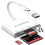 KiWiBiRD CF Card Reader Compact Flash Card Reader USB C, Type C to SD Micro SD for Memory Camera Cards, Compatible with iPhone 17 16 Plus Pro Max Mac 1