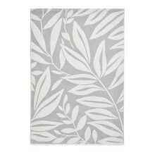 Think Rugs Catherine Lansfield Sorral Leaves Botanical Rug, Grey