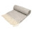 Herringbone pure new wool knee rug throw - silver grey BRITISH MADE 1