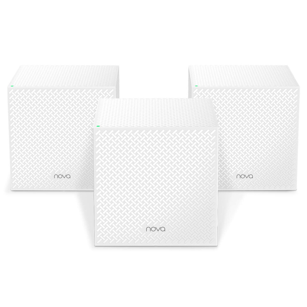 Tenda Nova Mw12 Mesh Wifi System - Whole Home Tri-Band Ac2100 Wifi - 6000Sqâ² Coverage - 3 Gigabit Ports - Easy Setup - Replaces Router & Extender - 3 6962787549551