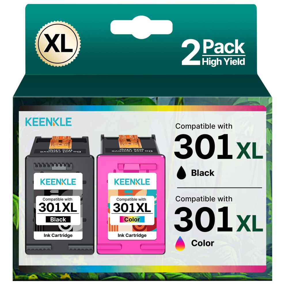 301Xl Ink Cartridges Compatible For Hp 301 Ink Cartridges And Colour For Hp Envy 5530 5532 4500 4504 4507 Deskjet 1512 2540 2544 3055A Officeje Black 5000210185288